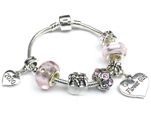 flower girl gift bracelet thank you gift
