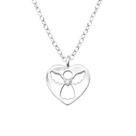 'Diamante Hamsa Hand / Hand of Fatima' Silver Plated Necklace