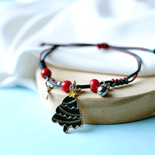 Adjustable Christmas Tree Wish / Friendship Bracelet