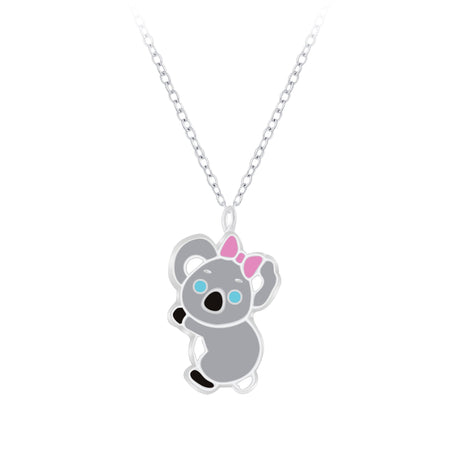 Children's Sterling Silver Rainbow Pendant Necklace