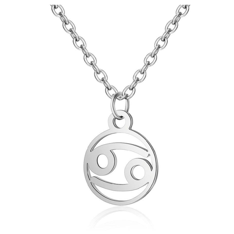 Children's Zodiac Sign Pendant Necklace  Cancer (June 21-July 22)
