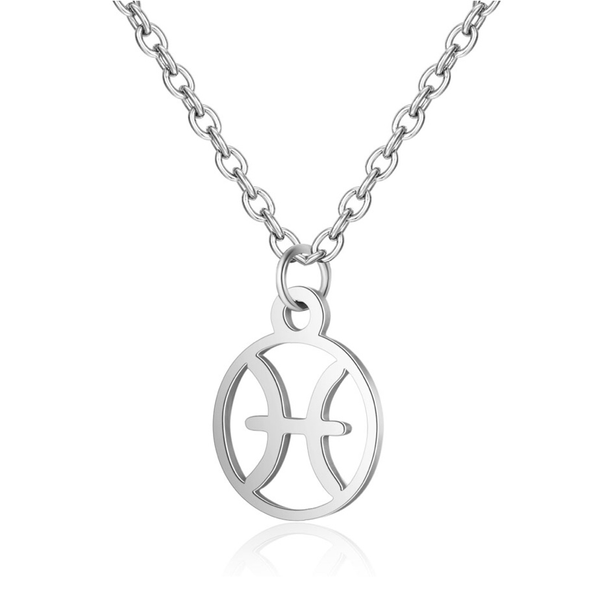 Children's Zodiac Sign Pendant Necklace  Pisces (February 19-March 20)