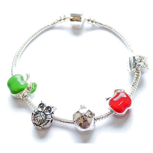 Apple Teacher Bracelet for Teacher Gift Ideas or Teacher Gifts For Her