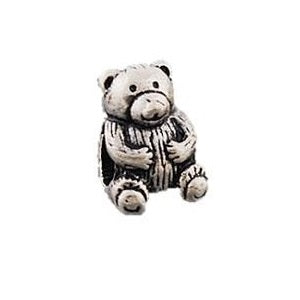 Silver Plated Bear Charm