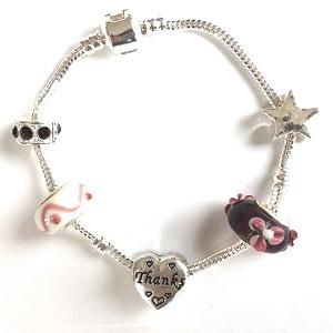 Adult's Pisces 'The Fish' Zodiac Sign Silver Plated Charm Bracelet (Feb 19-Mar 20)