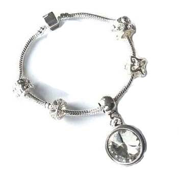 teenager April Birthstone bracelet