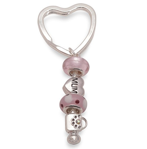 Pink Lady Mum Keyring or Handbag Charm. Mum Jewelry as Gifts For Mum