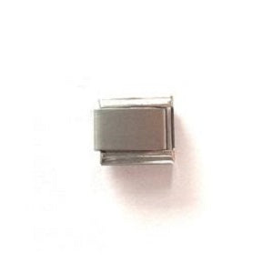 Stainless Steel 9mm Plain Matte Link for Italian Charm Bracelet