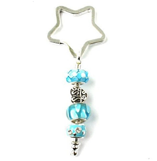 Sister Sis 'Ocean's Edge' Silver Plated Keyring/Handbag Charm