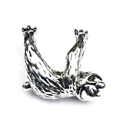 Silver Plated Sloth Charm