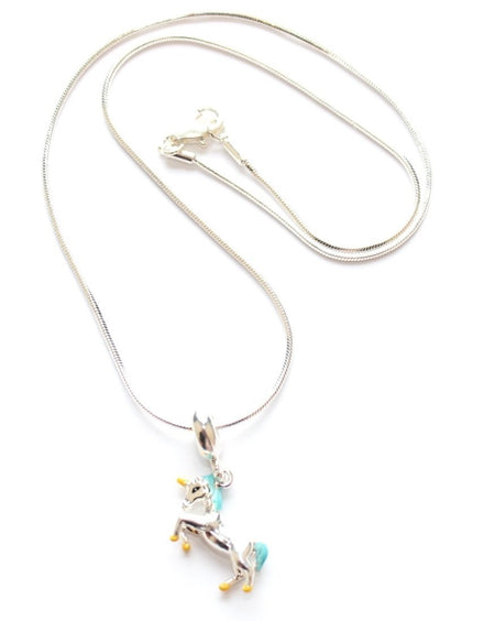 Children's Sterling Silver Rainbow Pendant Necklace