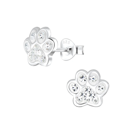 Children's Sterling Silver Cow Stud Earrings