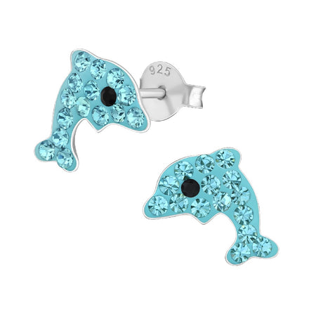 Children's Sterling Silver Cow Stud Earrings