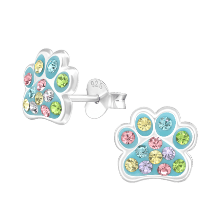 Children's Sterling Silver Hedgehog Stud Earrings