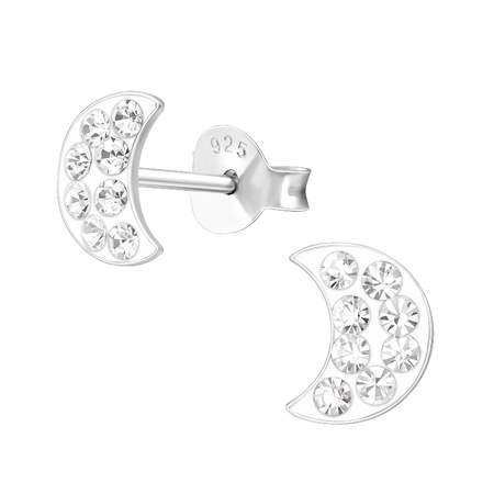 Children's Sterling Silver 'January Birthstone' Stud Earrings