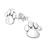 Children's Sterling Silver Paw Stud Earrings