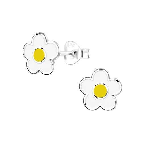 Children's Sterling Silver 'Daisy Flower' Stud Earrings