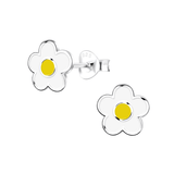 Children's Sterling Silver 'Daisy Flower' Stud Earrings