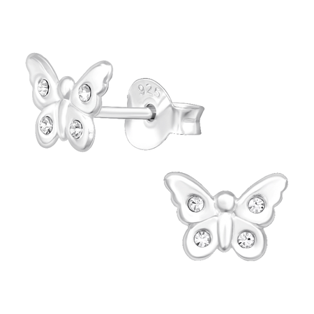 Children's Sterling Silver Hedgehog Stud Earrings