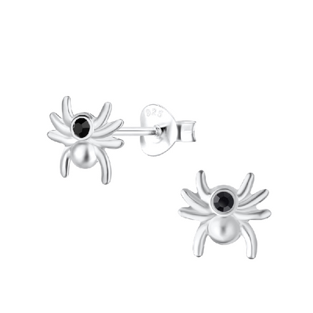 Children's Sterling Silver 'Neon Pink Star Ball’ Stud Earrings