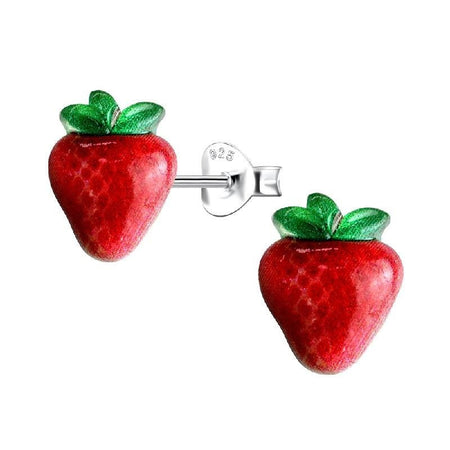 Silver Plated Green Enamel Apple Charm