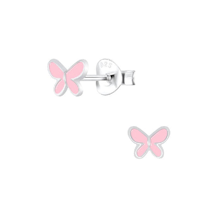 Children's Sterling Silver Chameleon Stud Earrings