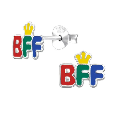 Children's Sterling Silver BFF- Best Friends Forever Stud Earrings