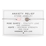 Adjustable 'Anxiety Relief' Natural Stone Wish / Friendship Bracelet