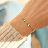 'To My Grandma' Wave Bracelet with Inspirational Card