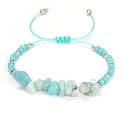 Adjustable 'Amazon Stone' Natural Stone Wish Bracelet / Friendship Bracelet