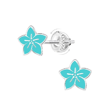 Children's Sterling Silver 'Ladybird on Clover' Stud Earrings