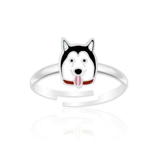 Children's Sterling Silver Adjustable Dog Ring