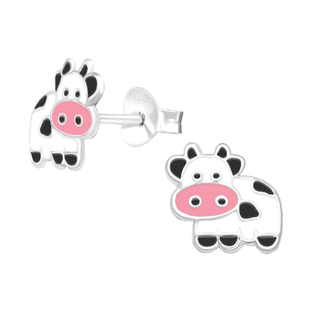 Children's Sterling Silver 'Engraved Heart' Stud Earrings