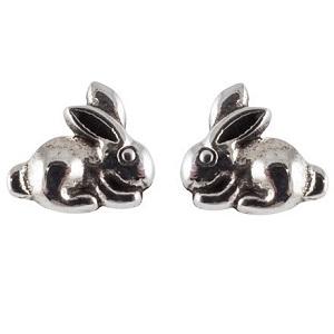 Children's Sterling Silver Bunny Stud Earrings