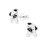 Children's Sterling Silver Bulldog Stud Earrings