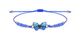 Children's Adjustable Royal Blue Butterfly Wish Bracelet / Friendship Bracelet