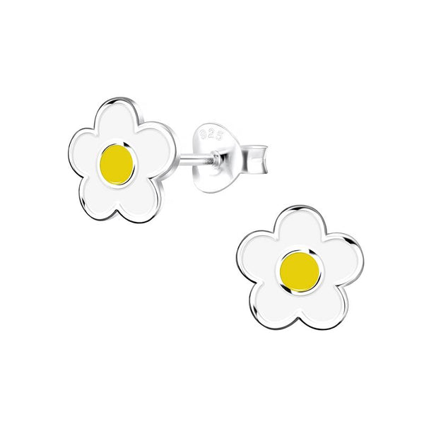 Children's Sterling Silver 'Daisy Flower' Stud Earrings