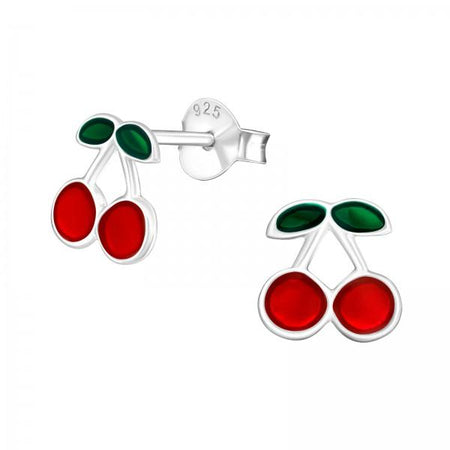 Stainless Steel 9mm Shiny Link with Red Apple for Italian Charm Bracelet