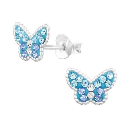 Children's Sterling Silver Hedgehog Stud Earrings