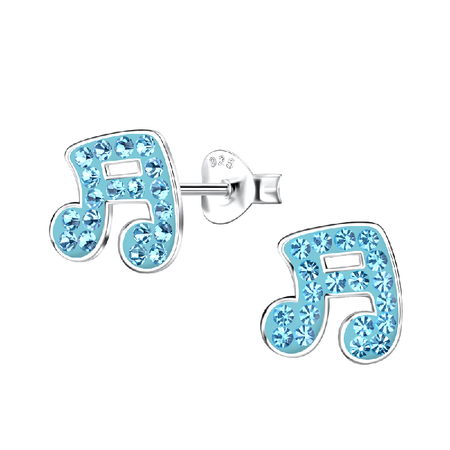 Children's Sterling Silver Panda Pendant Necklace and Panda Stud Earrings Set