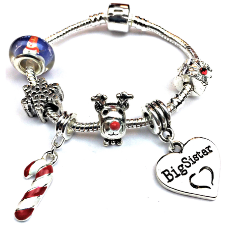 Stainless Steel 9mm Shiny 'Dangling Christmas Tree' Link for Italian Charm Bracelet