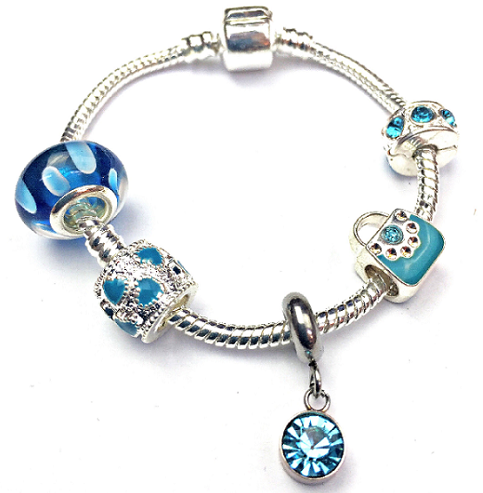 march birthstone bracelet pandora