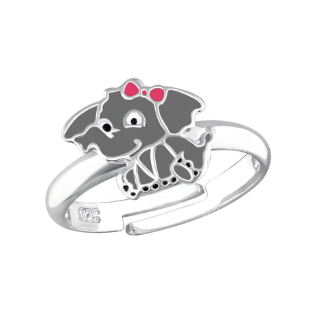 Children's Sterling Silver Adjustable Llama Ring