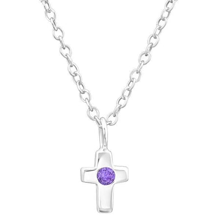 Children's 'Diamante Teddy Bear' Silver Plated Necklace