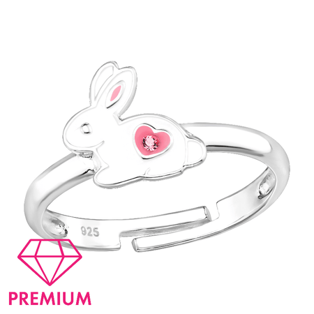 Children's Sterling Silver Adjustable Llama Ring