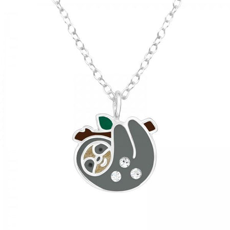 Children's Sterling Silver 'Dragonfly with Lavender Crystal' Pendant Necklace