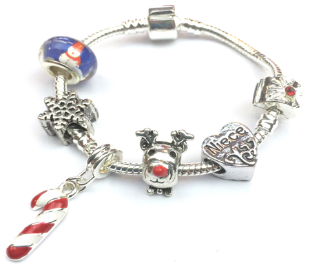 Stainless Steel 9mm Shiny 'Dangling Christmas Tree' Link for Italian Charm Bracelet