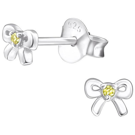 Children's Sterling Silver Daisy Pendant Necklace and Butterfly Stud Earrings Set