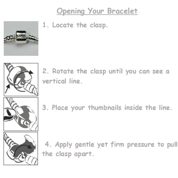 how to open 3 year old birthday charm bracelet