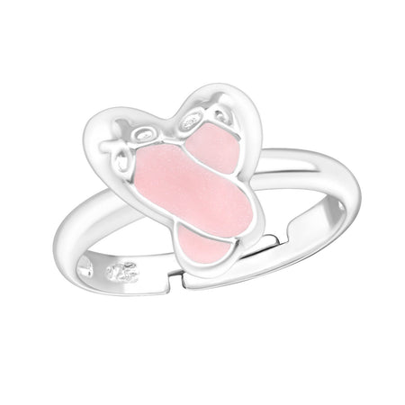 Children's Sterling Silver Adjustable Llama Ring